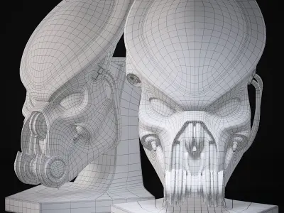 Celtic Predator Mask Replica 3D model