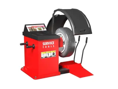 Tire Balancer Machine Low-poly 3D model