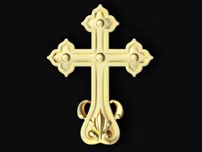 Central decor ornament for furniture 3D model 92