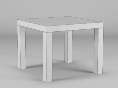 IKEA Lack Side Table 55x55x45 Free low-poly 3D model