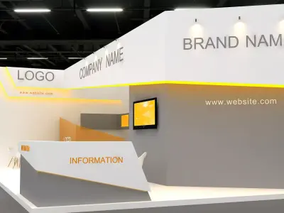 3D Exhibition Model 3D model purchase