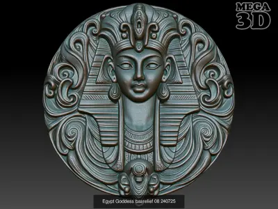Egypt Goddess basrelief Pack  240725 3D Model Collection