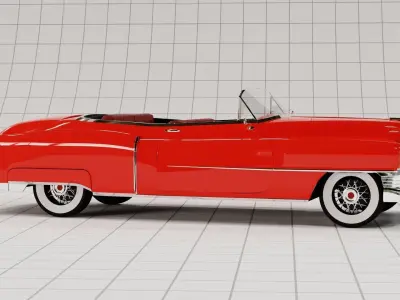 Cadillac 1950 Series 62 Convertible 3D model