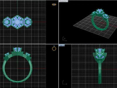 Solitaire Ring 03 Free 3D print model