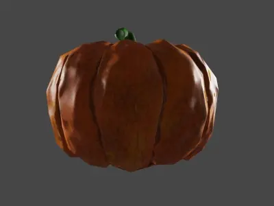 Pumpkin Head Halloween - PBR - Cabeca Abobora Low-poly 3D model
