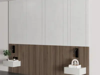 Bedroom Wall Composition 02 3D model