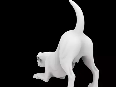Dog Playful Puppy Pose 3D Print Model 3D print model