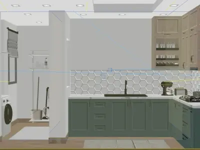 Kitchen 3D model buy