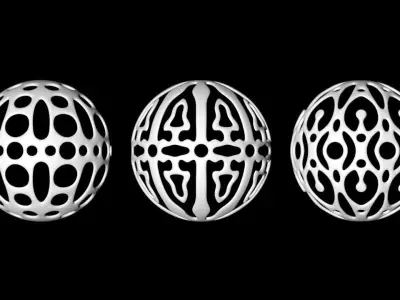 Christmas ornaments 3D print model