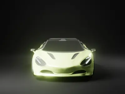 Car 3d model Mc laren Low-poly 3D model