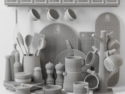 decorative set 3D model