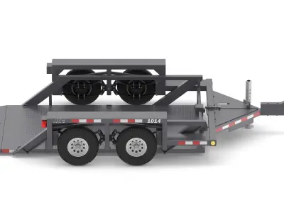 JLG 1014 Flatbed Trailer 3D model