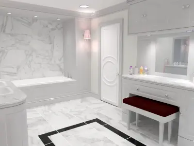 Luxury Bathroom 3D model