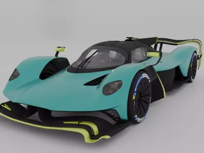 Aston Martin Valkyrie AMR Pro 3D model
