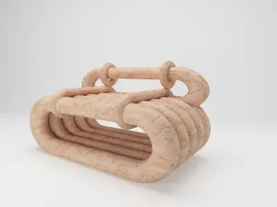 NUDO LOUNGE CHAIR By Kelly Wearstler 3D model