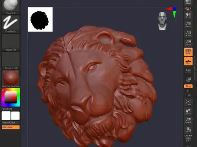 lion 05 3D print model