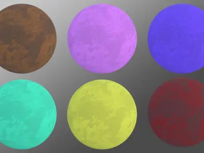 Carpet tileable textures pack 3D model