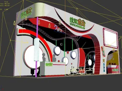Exhibition - Area - 12X3-3DMAX2009-01 3D model