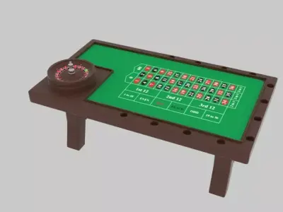 Roulette Table 3D model
