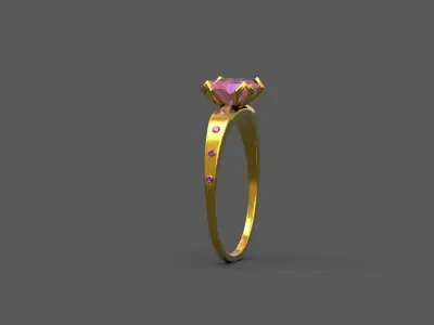 High-Quality 3D Ring Model Low-poly 3D model buy