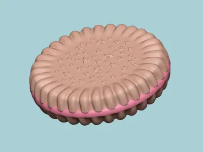 Cookie Mould 11 - Biscuit Silicon Molding 3D print model