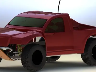 RC Car rendering Free 3D model