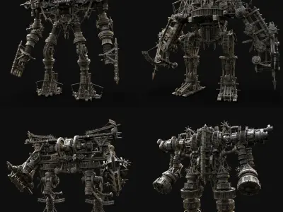 MECH GIANT ROBOT SIEGE WAR MACHINE MEDIEVAL MECHA COLLECTION AAA