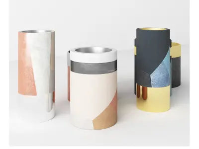 Vases Evon - Accessories Low-poly 3D model