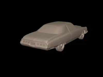 chevrolet caprice convertible 1973 3D print model