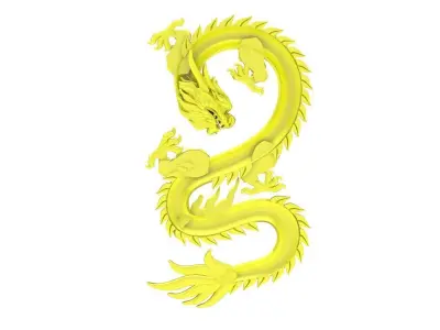 Chinese Dragon S Shape Jewelry Model  4773 3D print model