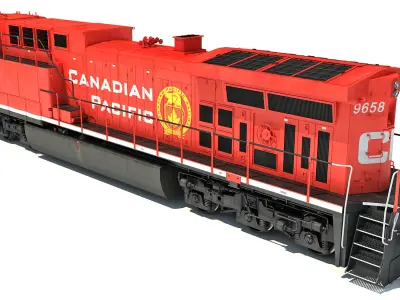 Canadian Pacific Locomotive 3D model