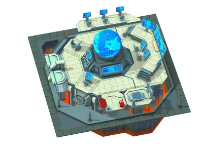 isometrical Missing Room Headquarters 3 Low-poly 3D model