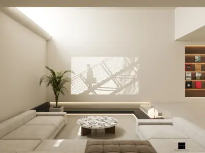 Modern Luxury Villa 3D Model and CAD Drawings Bundle Content 3D model