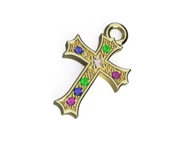 Small Crucifix Pendant Free 3D print model