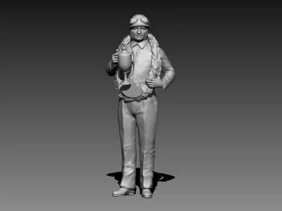 Fangio Car Driver 3D print model