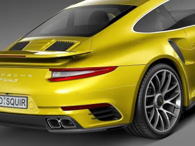Porsche 911 Turbo S Coupe 2016 3D model