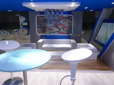 Booth Exhibition Stand a305 3D model