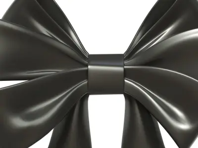 Christmas Bow Ribbon 70 Low-poly 3D model
