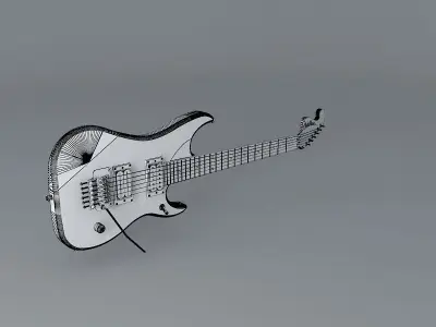 Nuno Bettencourts Washburn N4 relic model guitar Free 3D model