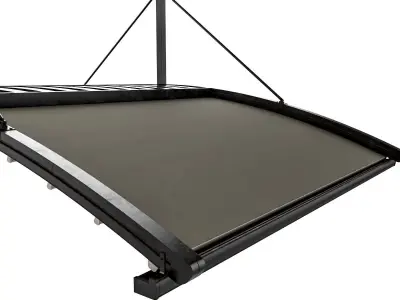 Motorized Pergola 6a dark iron 3D model