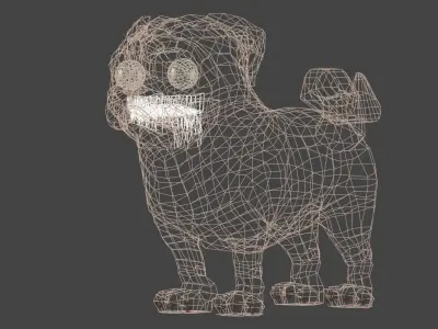 Dog Cute 3D model