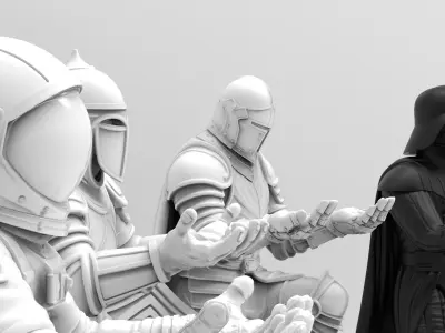 The Legendary Guardians  Pen Holder Collection 3D print model