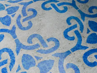 Mosaic Tiles Pattern 2 Seamless PBR Material Texture