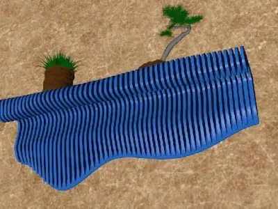 decor mural en bois  3D model