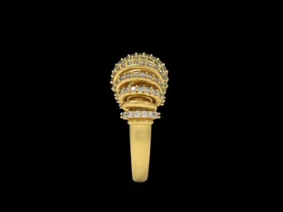 Diamond Ring 032 3D print model