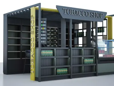 Shop Stand Design  3D model