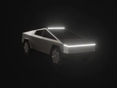 Tesla Cybertruck Low Poly Low-poly 3D model buy