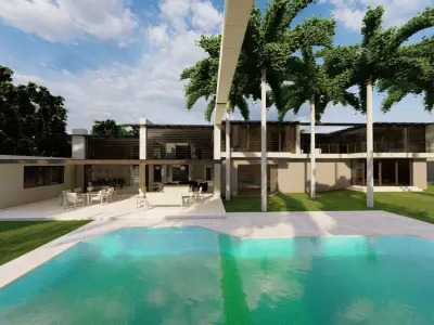 Casa Scene-villa-modern house 3D model