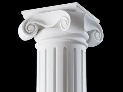 01 Ionic column order 3D model