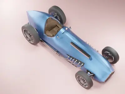 Formula One Talbot Lago T26C 3D model